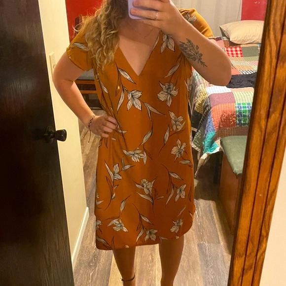 Orange floral dress - Picture 3 of 5